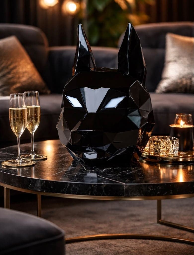 Anubis LED Edition luxury hookah with illuminated eyes on a VIP nightclub table in Orlando, Florida